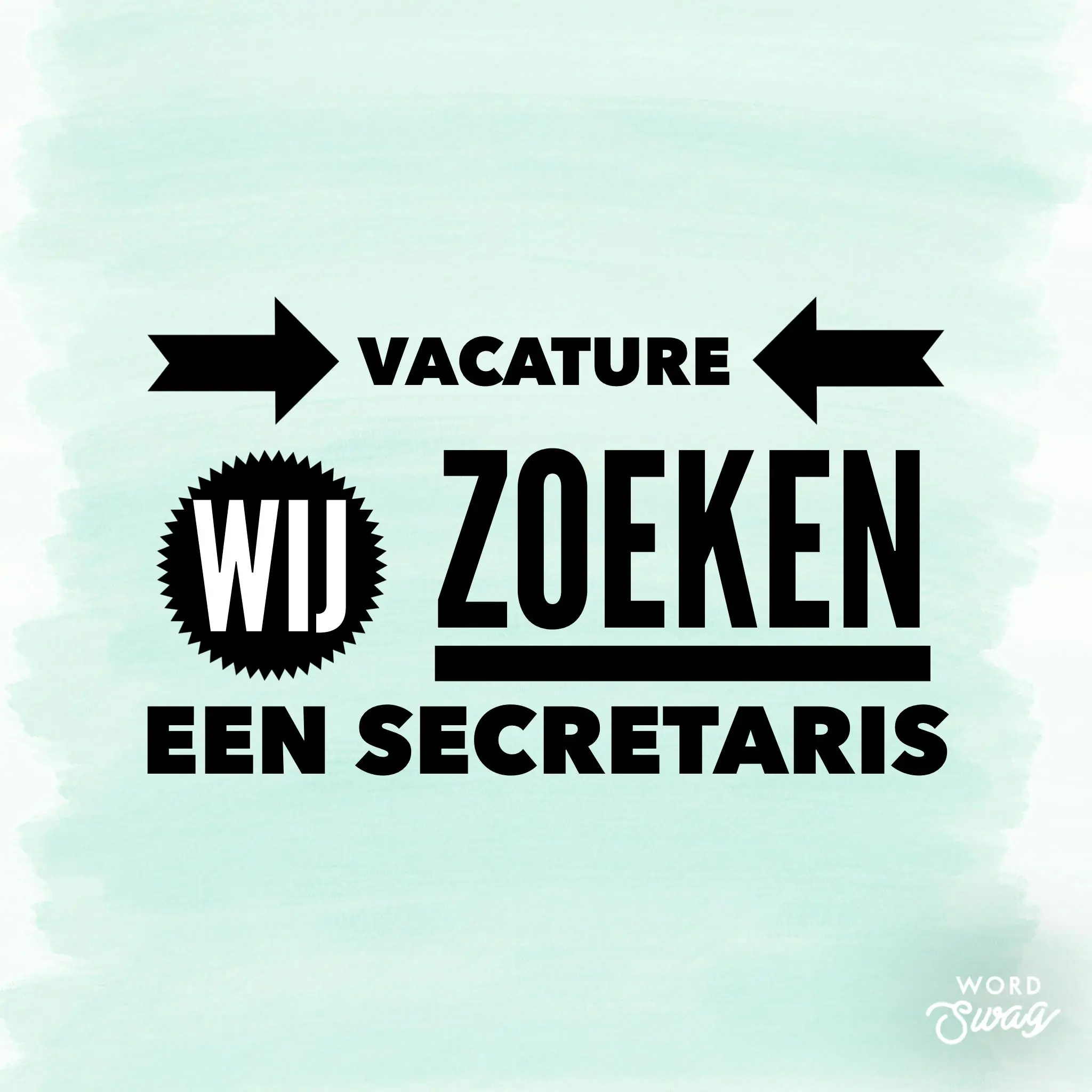 Secretaris gezocht